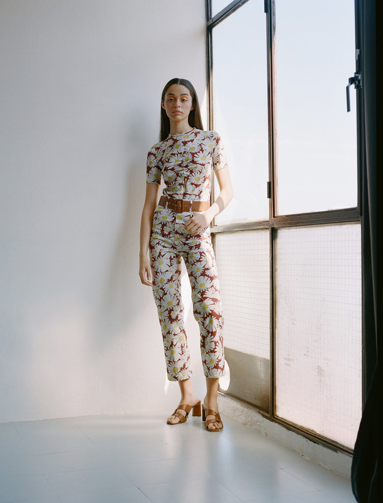 DANIELA printed pants daisy rust – STUDIO FANTASTIQUE - sustainable ...